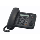 Panasonic KX-TS560EX1B telefono Nero Identificatore di chiamata