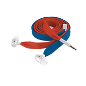 Urban Revolt Lace Auricolare Cablato In-ear Musica e Chiamate Blu, Rosso